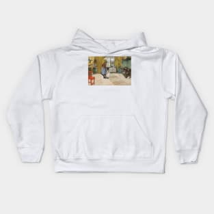 The Kitchen. From A Home by Carl Larsson Kids Hoodie